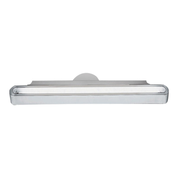 Silver LED light fixture with a sleek, modern design and a smooth, minimalist surface. Ideal for contemporary décor.