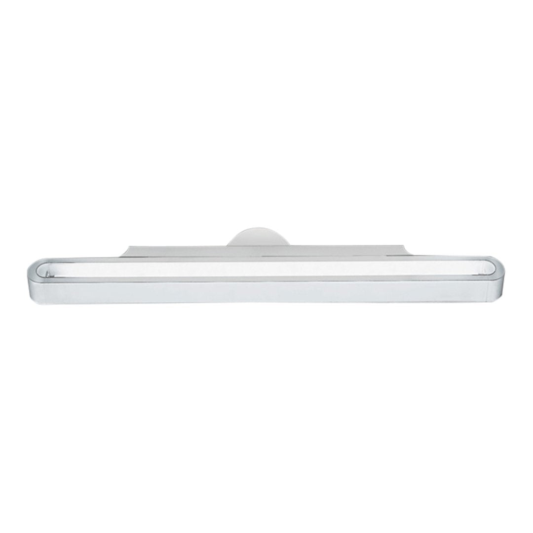 Sleek chrome finish with a minimalist design; subtle reflective surface and clean lines for modern decor.