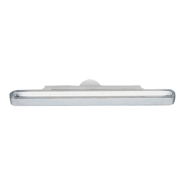 Sleek chrome finish with a smooth, reflective surface; modern minimalist design for any space.