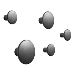 The Dots Metal Coat Hooks - Set of 5