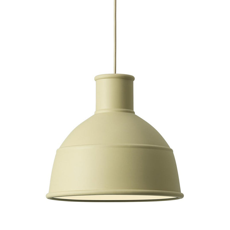 Pale green pendant lamp with a modern, minimalist design and smooth matte finish. Perfect for stylish lighting.
