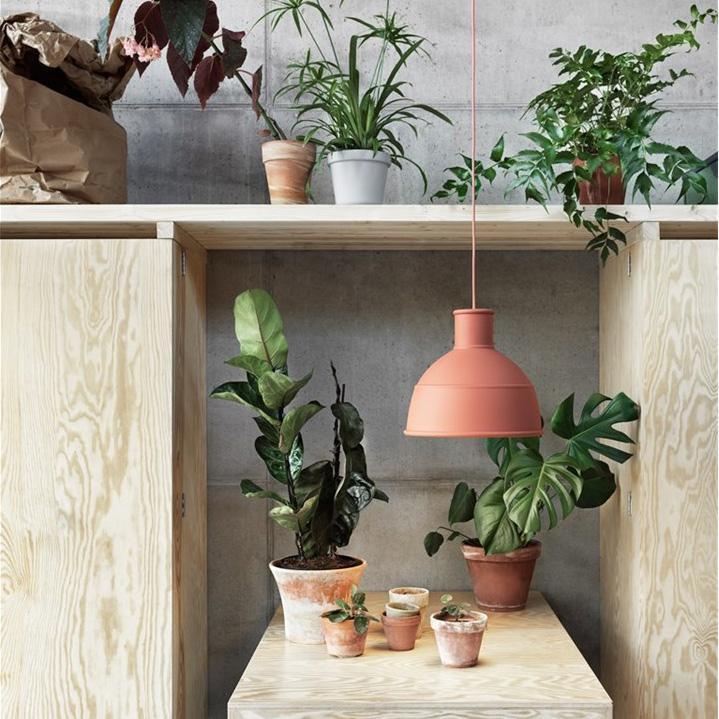 muuto plant pot Unfold Pendant, Green at Design Within Reach