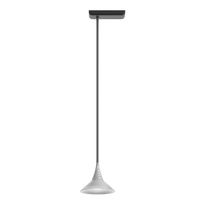 Sleek black and white pendant lamp featuring a smooth, modern design and minimalist aesthetic. Perfect for contemporary spaces.