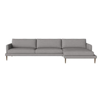 Gray sofa with a sleek modern design, featuring clean lines and subtle texture, perfect for contemporary decor.
