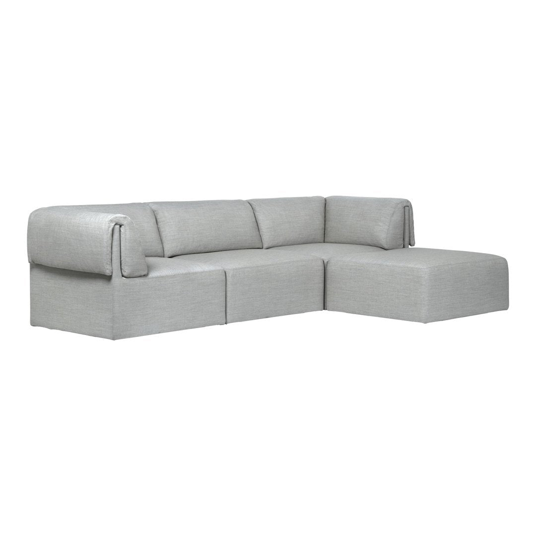 Gubi Wonder 3 Seater Sofa w Chaise Lounge by Space Copenhagen Danish Design Store