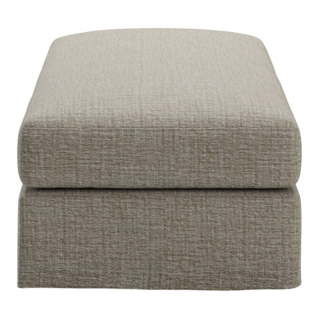 Neutral beige upholstery with a textured weave pattern, perfect for elegant home décor.