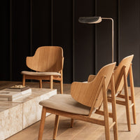 The Penguin Wooden Lounge Chair - Seat Upholstered