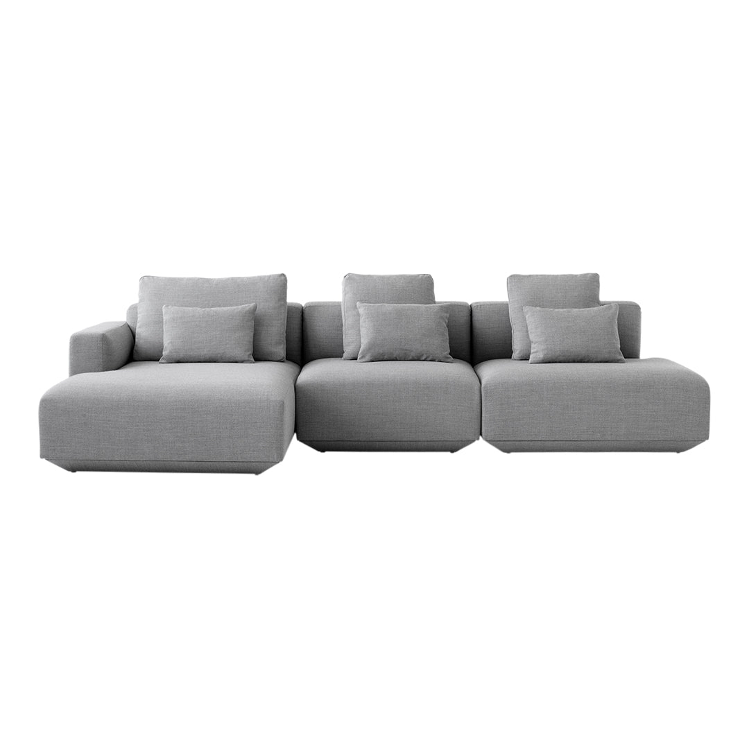 Develius Models I & J - 3-Seater Sofa w/ Chaise and Open End