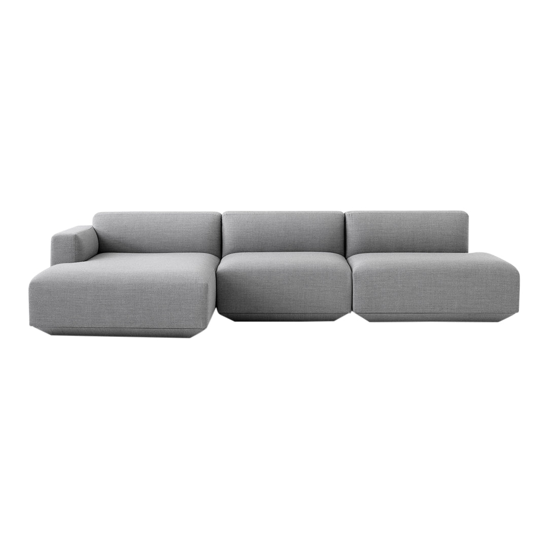 Develius Models I & J - 3-Seater Sofa w/ Chaise and Open End