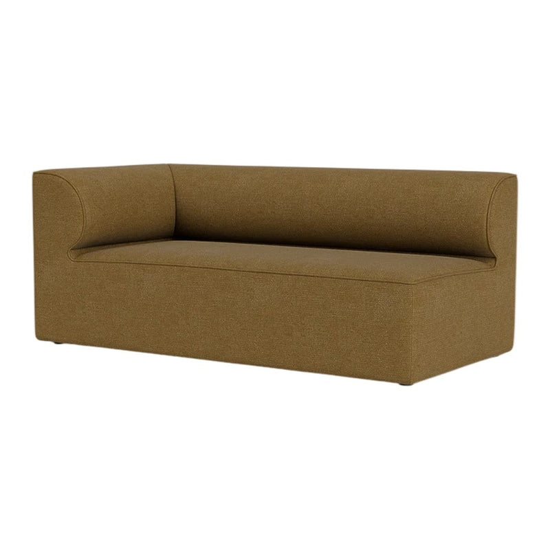Beige modern sofa with a cylindrical back and clean lines, perfect for contemporary living spaces.
