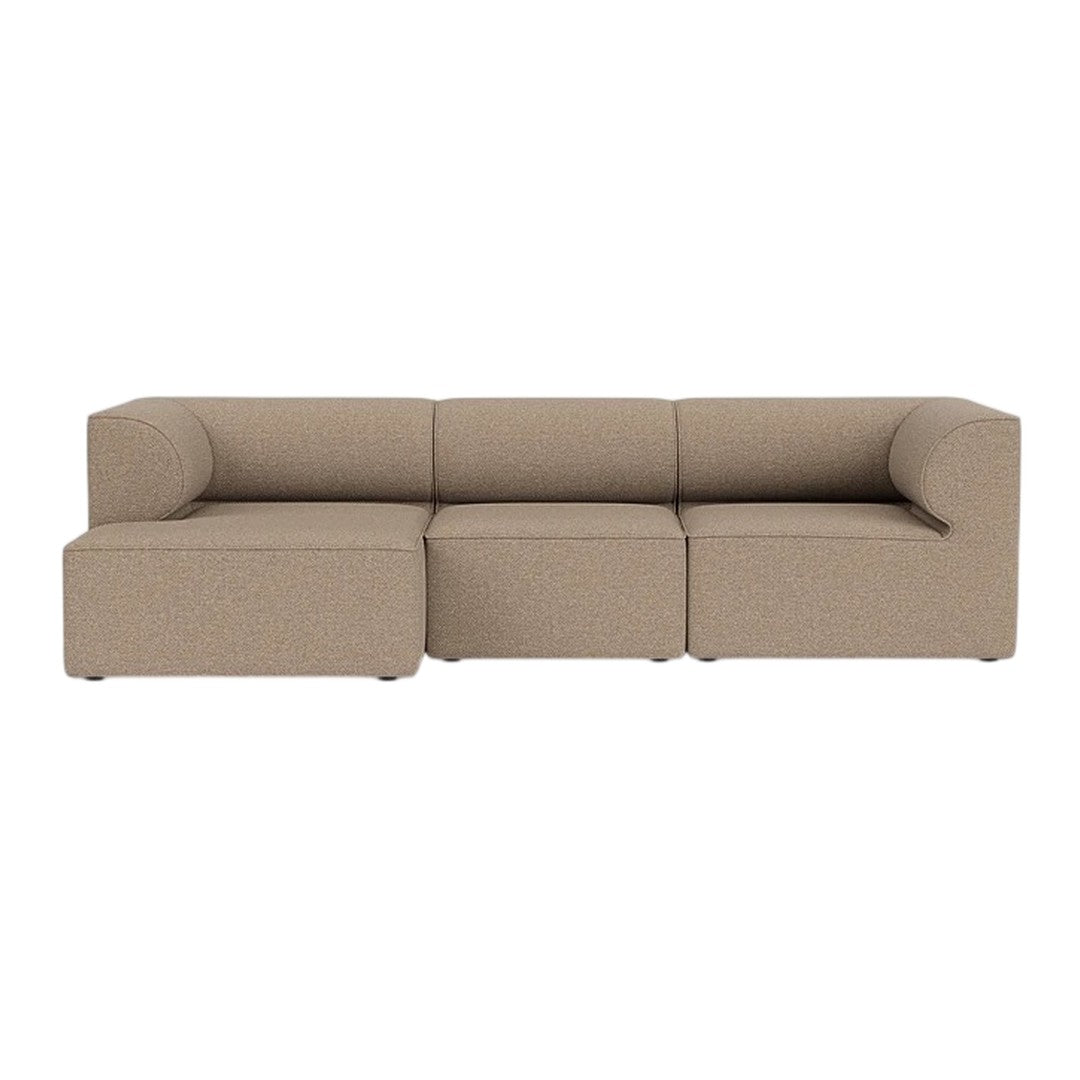 Luxe beige sectional sofa with a textured fabric finish and modern design. Perfect for any living space.
