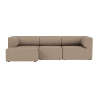Luxe beige sectional sofa with a textured fabric finish and modern design. Perfect for any living space.