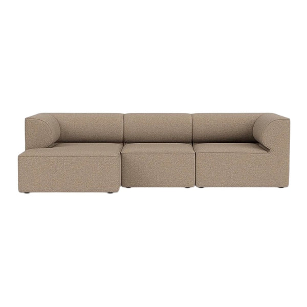 Luxe beige sectional sofa with a textured fabric finish and modern design. Perfect for any living space.