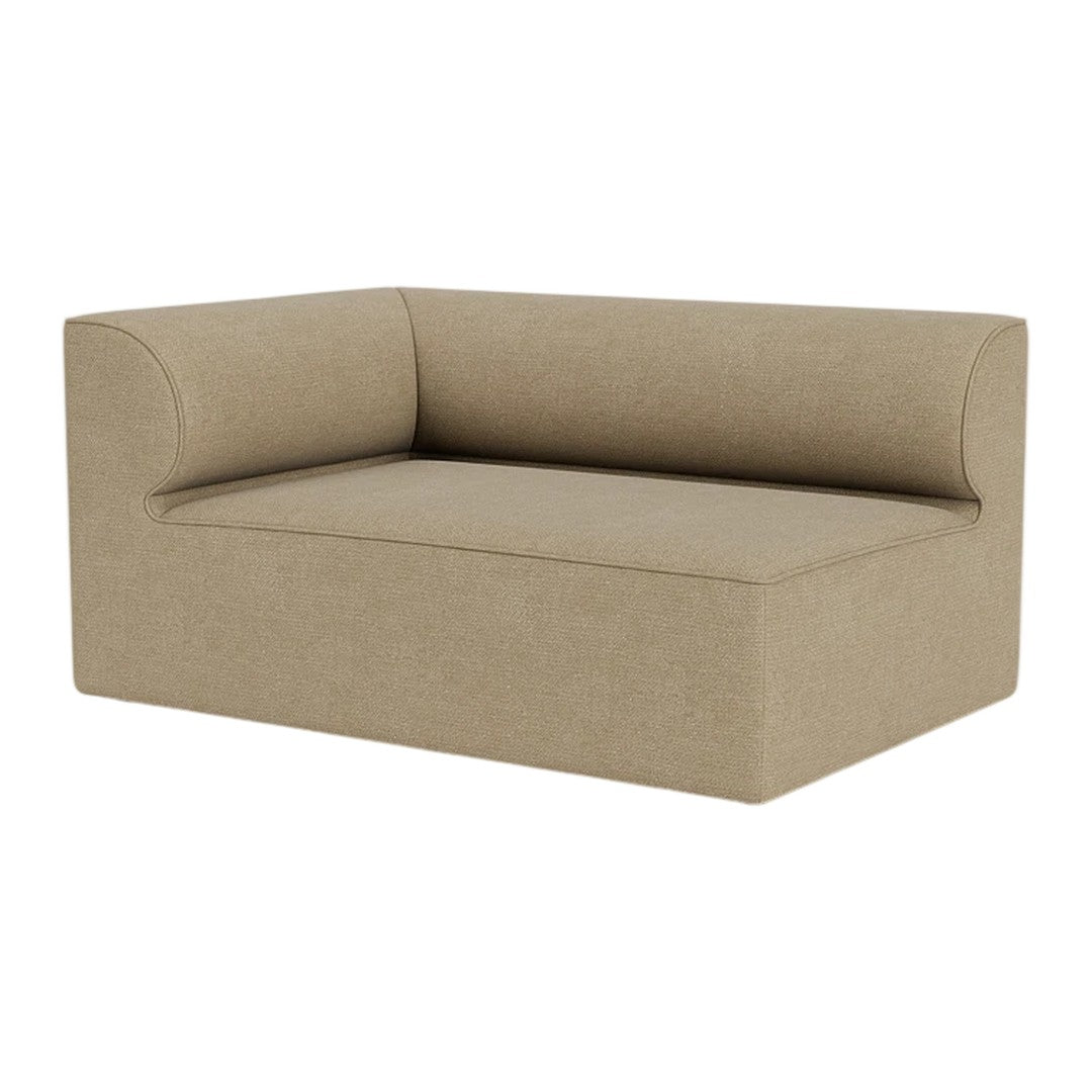 Beige modern sofa with a minimalist design, featuring a smooth texture and clean lines for a contemporary look.
