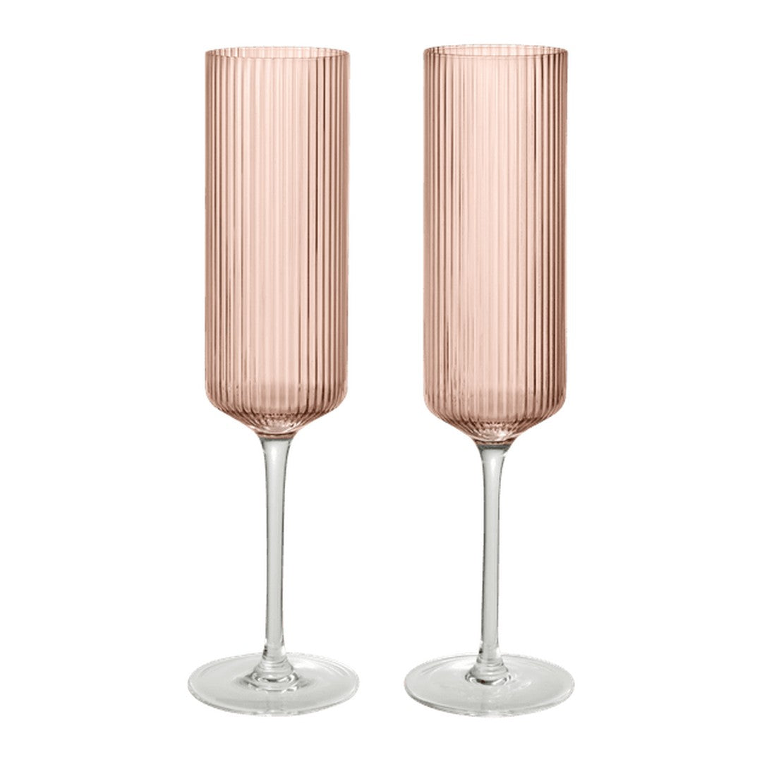 Ripple Champagne Flutes - Set of 2