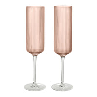 Ripple Champagne Flutes - Set of 2