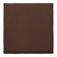 Solid brown fabric square with a smooth texture, ideal for various home decor applications.
