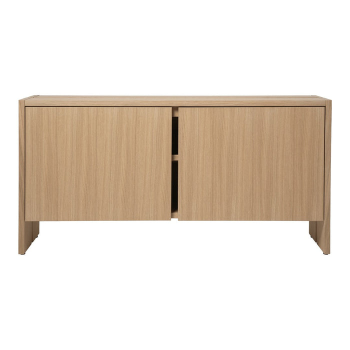 Light oak wood console with a clean, minimalist design and smooth, natural grain pattern. Perfect for modern interiors.