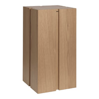 Natural wood finish with a smooth texture and clean lines, featuring a minimalist design.