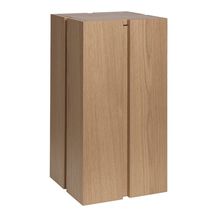 Natural wood finish with a smooth texture and clean lines, featuring a minimalist design.