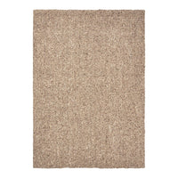 Beige woven area rug with textured natural fibers and a subtle pattern, perfect for warm, earthy décor.