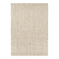 Beige textured rug with subtle woven patterns on a neutral background. Ideal for contemporary and minimalist decor.