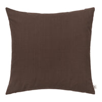 Brown textured pillow with a solid color design, perfect for adding warmth to any decor.