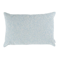 Light blue textured pillow with a soft, subtle pattern and a cozy, inviting feel. Perfect for home decor.