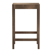 Sleek bronze bar stool with a smooth finish and minimalist design, perfect for modern interiors.