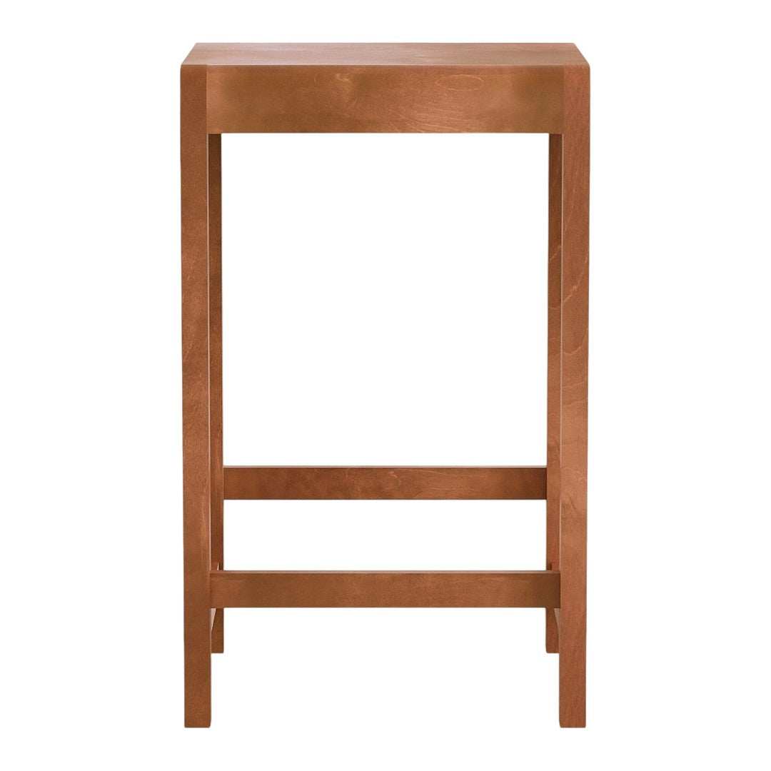 Copper bar stool with a sleek, modern design and smooth, solid surface finish. Perfect for stylish interiors.