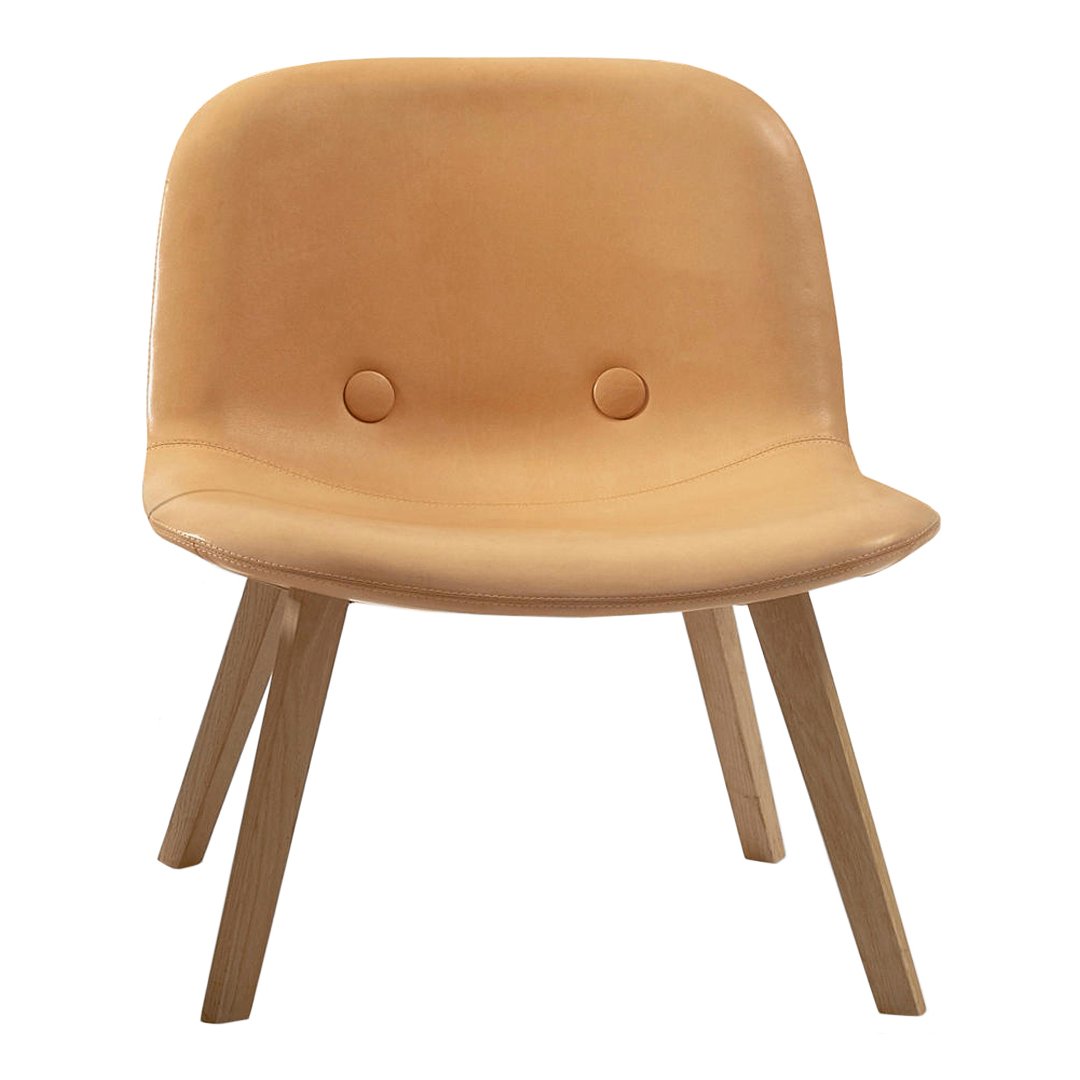 Erik Jørgensen Eyes Lounge Chair w/ Buttons - Wood Base