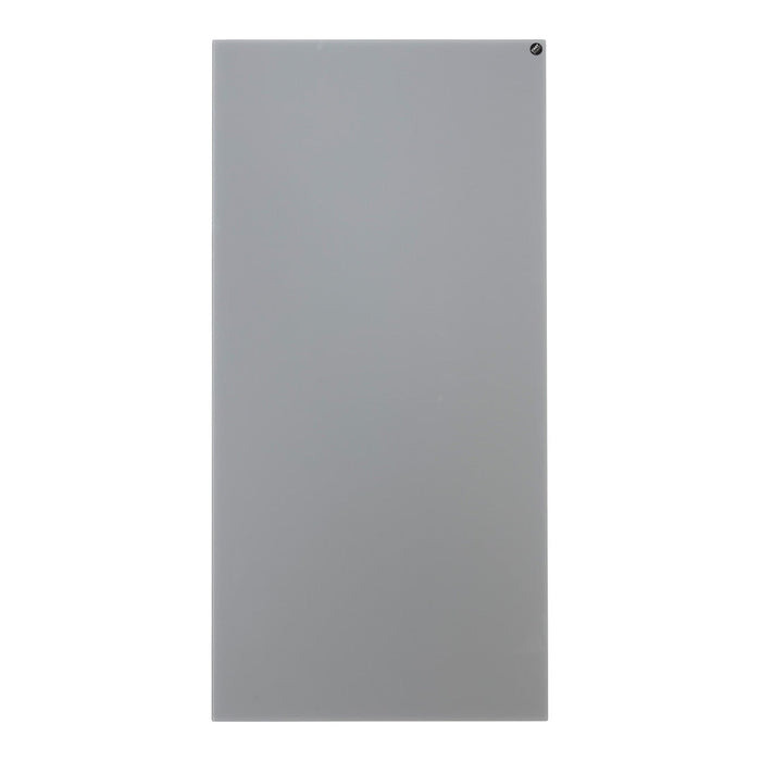 Gray vertical panel with a smooth finish, ideal for modern decor and versatile applications.