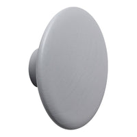 Smooth round gray knob with a minimalist design, featuring a matte finish and subtle texture for a modern touch.
