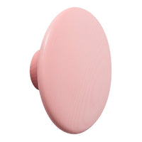 Round pink wall knob with a smooth surface, perfect for adding a pop of color to your decor.