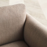 Textured light beige fabric with subtle, muted tones creating a sophisticated and modern aesthetic.