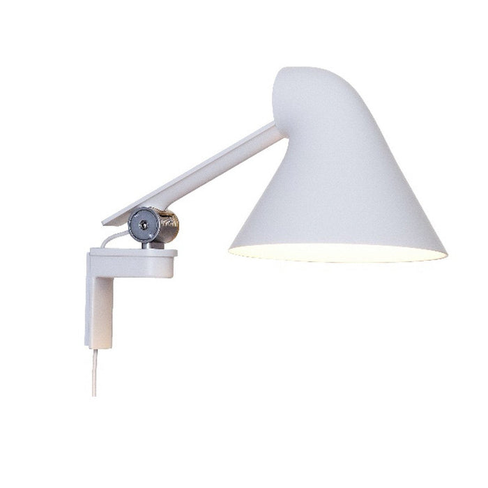 White wall lamp with a sleek design and smooth, minimalist finish. Ideal for modern decor and stylish lighting.