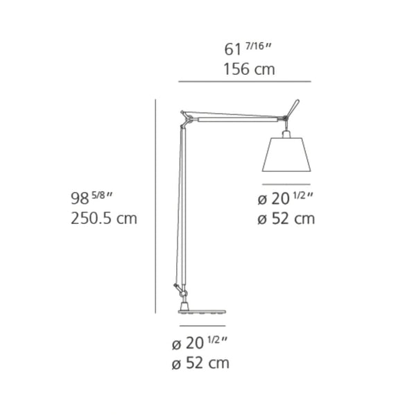 Modern adjustable floor lamp with a sleek silver finish and a white lampshade for versatile lighting.