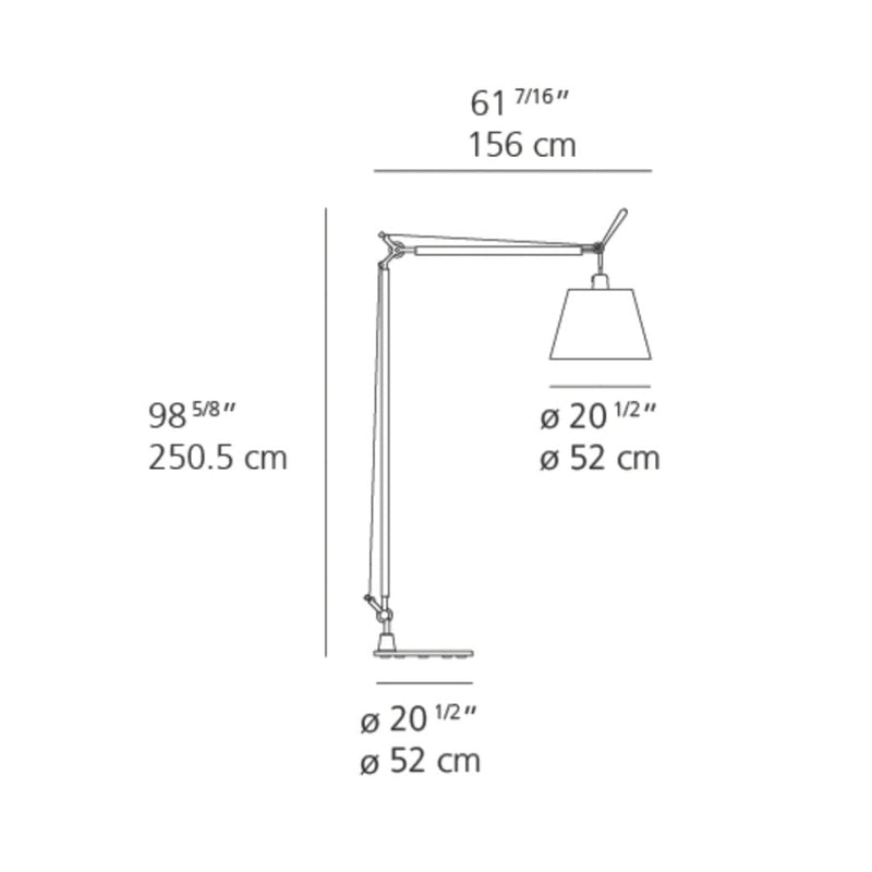 Modern adjustable floor lamp with a sleek silver finish and a white lampshade for versatile lighting.