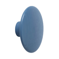 Round blue wall knob with a smooth, matte finish, adding a modern touch to your decor.