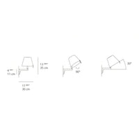 Sleek wall lamp design featuring a white shade and minimalist black outline, ideal for modern decor.