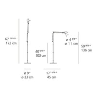 Adjustable metal lamp in sleek silver finish, featuring modern minimalist design with clean lines and subtle curves.