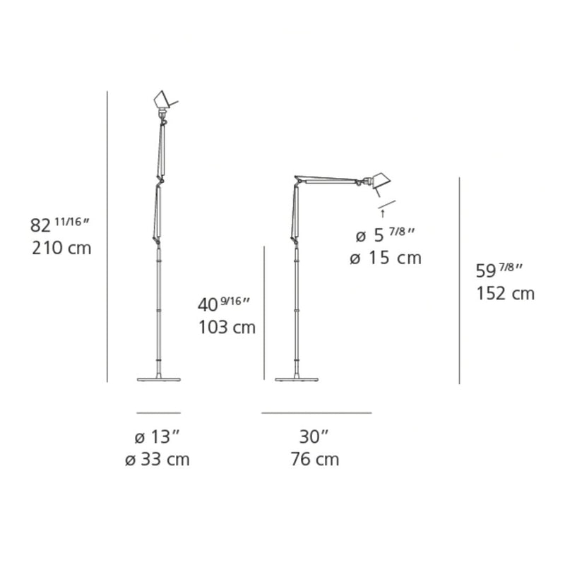 Adjustable silver floor lamp with a minimalist design. Sleek lines and modern aesthetic, perfect for any decor.