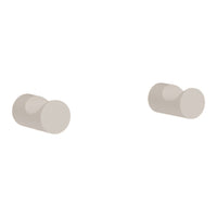 Light beige round knobs with a smooth, matte finish, perfect for a modern and minimalist aesthetic.