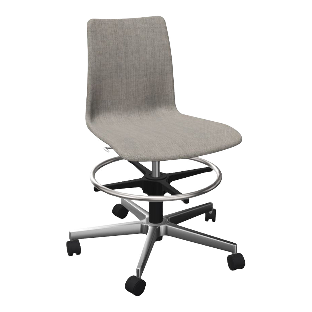 MOOD Learn Conference Chair - Fully Upholstered - 5-Star Base w/ Castors & Footrest