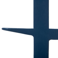 Deep navy blue decor element with a sleek, modern design and minimalist pattern. Perfect for contemporary interiors.