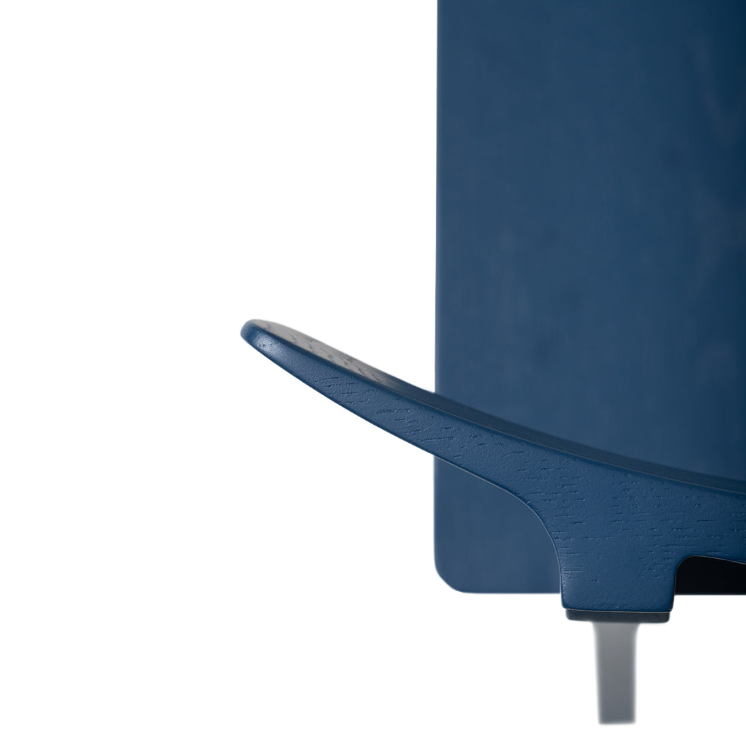 Navy blue design with smooth, curved edges and a sleek, modern aesthetic. Perfect for contemporary decor.