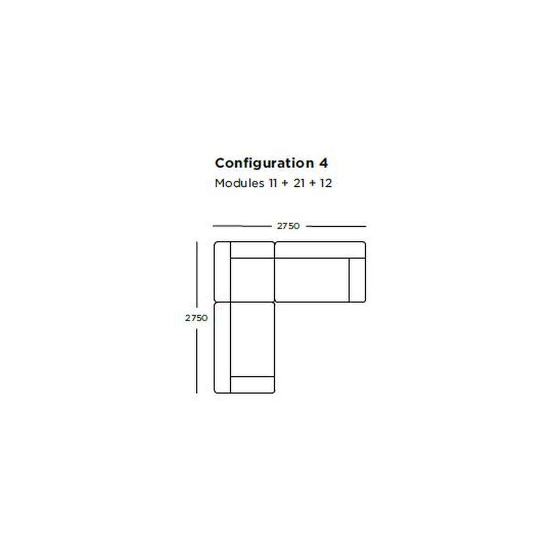 L-shaped sectional sofa design in solid neutral tones with clean lines and modern shapes.
