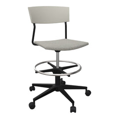 Pure X Conference Chair - Upholstered Seat - 5-Star Base w/ Castors & Footrest
