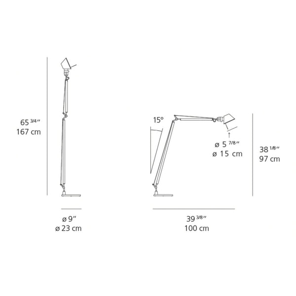 Stylish metallic lamp design with a sleek silver finish and flexible articulated arms. Ideal for modern decor.