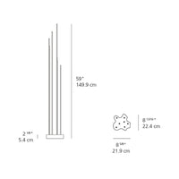 "Modern floor lamp design featuring sleek lines and a minimalist style in soft neutral tones."